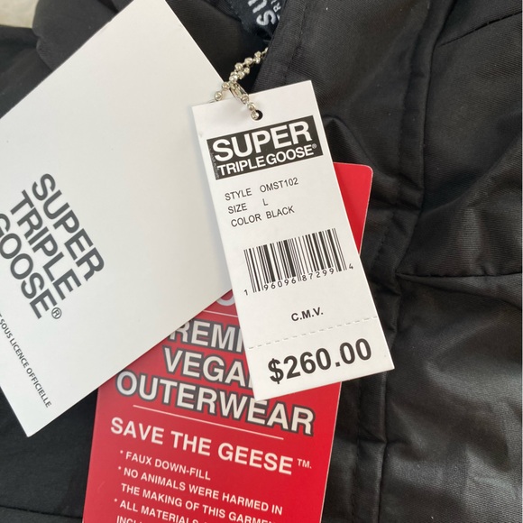 Super Triple Goose Men's Ski Parka Faux Down-Fill Jacket, Black, Size L - Picture 16 of 16